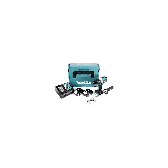 Makita Ddf 481 Rfj Perceuse Visseuse Sans Fil 18v 115 Nm + 2x Batteries 3,0 Ah + Chargeur + Makpac