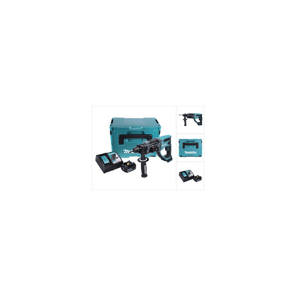 Makita Dhr 202 Y1j-p 18 V Perforateur Burineur Sds-plus Avec Boîtier Makpac + 1x Batterie 3,0 Ah + Chargeur