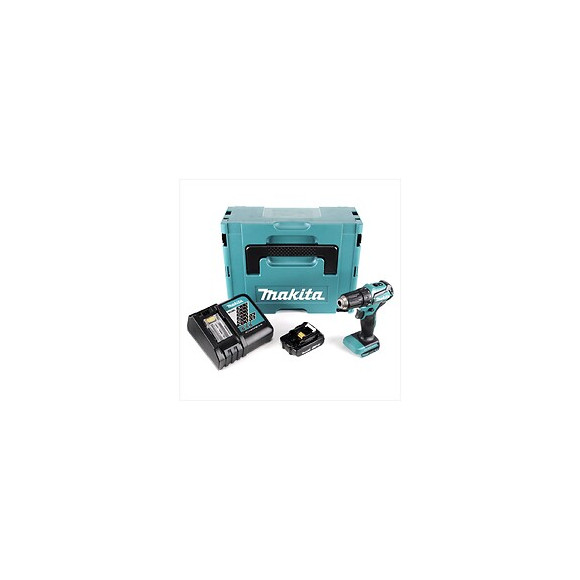 Makita Ddf 483 Y1j-p 18 V Perceuse Visseuse Sans Fil Avec Boîtier Makpac + 1x Batterie Bl 1820 2,0 Ah + Chargeur Dc18rc