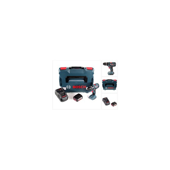 Bosch Gsr 18v-28 Perceuse-visseuse Sans Fil 18v 1/2" 13mm + Coffret De Transport L-boxx + 1x Batterie 5 Ah + Chargeur Rapide