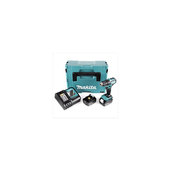 Makita Ddf 483 Rfj 18 V Perceuse Visseuse Sans Fil Avec Boîtier Makpac + 2x Batteries Bl 1830 3,0 Ah + Chargeur Dc18rc
