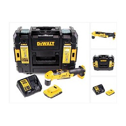 Dewalt Dcd 740 D1 18 V Li-ion Perceuse D'angle Sans Fil + Coffret De Transport Tstak Ii + 1x Batterie 2,0 Ah + Chargeur