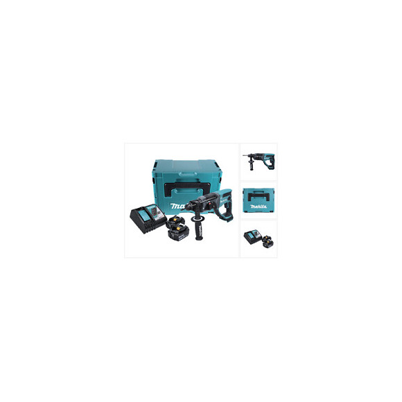 Makita Dhr 202 Rfj 18 V Perforateur Burineur Sds-plus Avec Boîtier Makpac + 2x Batteries 3,0 Ah + Chargeur