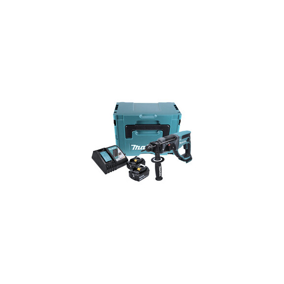 Makita Dhr 202 Rfj 18 V Perforateur Burineur Sds-plus Avec Boîtier Makpac + 2x Batteries 3,0 Ah + Chargeur