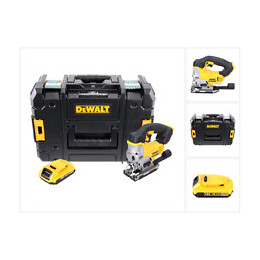 Dewalt Dcs 331 18v Xr Li-ion Scie Sauteuse Sans Fil + Coffret Tstak Dwst1-70703 Avec Insert + 1 X Batterie Dewalt Dcb 183 18v 2