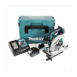Makita Dhs 680 Rf1j Scie Circulaire Sans Fil 18v Ø 165 Mm + Boîtier Makpac 3 + 1x Batterie Bl1830 3,0 Ah + Chargeur Dc18rc