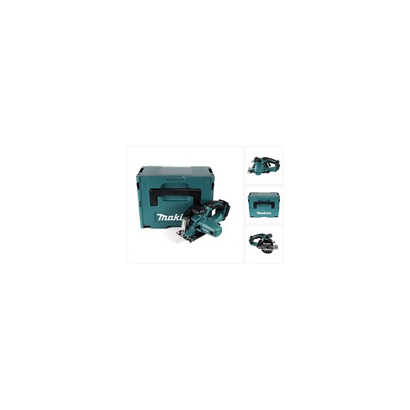 Makita Dcs 552 Zj 18 V Scie Circulaire À Main Sans Fil Metall 136 Mm + Coffret Makpac + Lame De Scie Et Lunettes De Protection