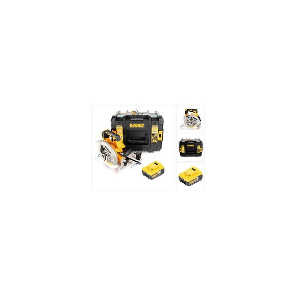 Dewalt Dcs 570 18 V Brushless Scie Circulaire Sans Fil Avec Boîtier Tstak + 1x 5,0 Ah Batterie - Sans Chargeur