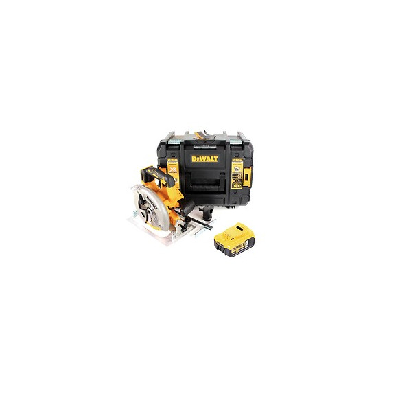 Dewalt Dcs 570 18 V Brushless Scie Circulaire Sans Fil Avec Boîtier Tstak + 1x 5,0 Ah Batterie - Sans Chargeur