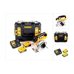 Dewalt Dcs 373 P2 Scie Circulaire Sans Fil Métal 18v Li-ion + Coffret De Transport Tstak + Lame De Scie 140mm + 2x Batteries D