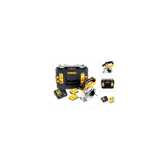 Dewalt Dcs 373 D2 Scie Circulaire Sans Fil En Métal 18v 140 X 20 Mm 460w + 2x Batteries 2,0ah + Chargeur + Lame De Scie + Coff