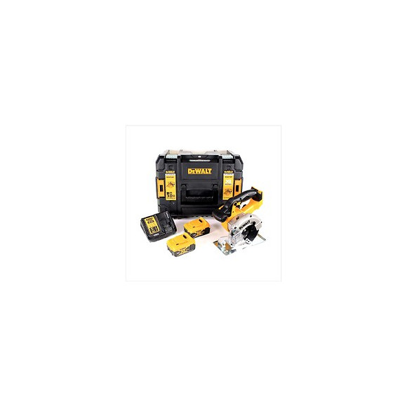 Dewalt Dcs 373 P2 Scie Circulaire Sans Fil Métal 18v Li-ion + Coffret De Transport Tstak + Lame De Scie 140mm + 2x Batteries D