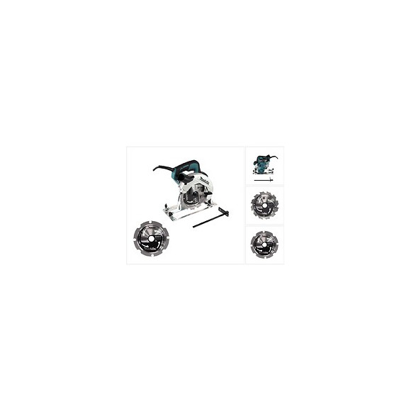 Makita Hs 7611 1600 W Scie Circulaire  190 Mm + 1x Lame De Scie Carbure + 1x Lame De Scie Makita Specialized Pour Fibrociment