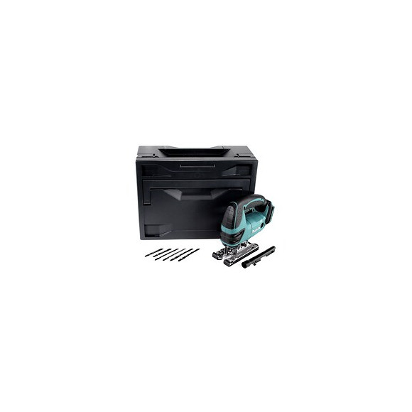 Scie Sauteuse Sans Fil Makita Djv 180 Zx 18v + Makbox + Lames De Scie, 6 Pcs. - Sans Batterie, Sans Chargeur