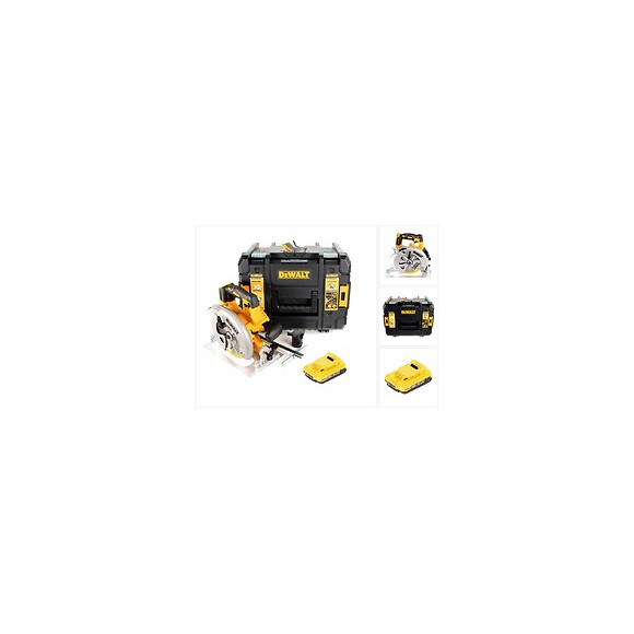 Dewalt Dcs 570 Nt 18 V Brushless Scie Circulaire Sans Fil Dans Boîtier Tstak  + 1x Batterie 2,0 Ah - Sans Chargeur