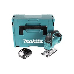 Makita Djv 182 F1j Scie Sauteuse Sans Fil 18v Brushless 26mm + Coffret De Transport Makpac + 1x Batterie Bl1830 3,0 Ah - Sans C