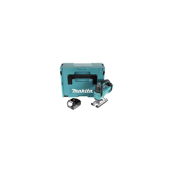 Makita Djv 182 F1j Scie Sauteuse Sans Fil 18v Brushless 26mm + Coffret De Transport Makpac + 1x Batterie Bl1830 3,0 Ah - Sans C