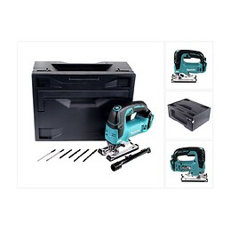 Makita Djv 182 Zx Scie Sauteuse Pendulaire Sans Fil 18v Brushless Solo + Makbox - Sans Batterie, Sans Chargeur