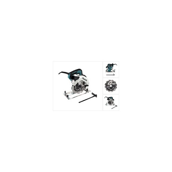 Makita Hs 7611 1600w Scie Circulaire À Main 190mm + Lame De Scie Au Carbure