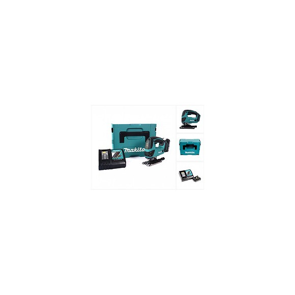 Makita Djv 180 Ra1j Scie Sauteuse Sans Fil 18v + 1x Batterie 2,0ah + Chargeur + Makpac