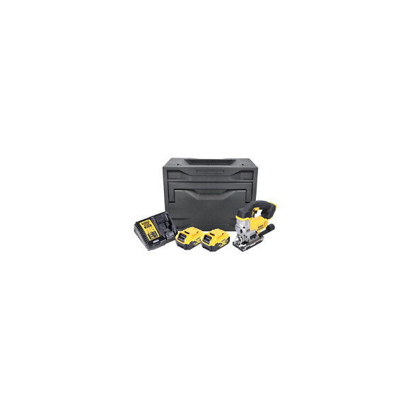 Dewalt Dcs 331 P2d Scie Sauteuse Sans Fil 18 V + 2x Batteries 5,0 Ah + Chargeur + D-box