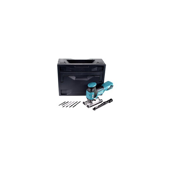 Makita Djv 181 Zx Scie Sauteuse Pendulaire Sans Fil 18v Brushless + Makbox + 6x Lames De Scie À Bois - Sans Batterie, Sans Cha