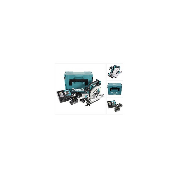 Makita Dhs 680 Rfj Scie Circulaire Sans Fil 18v Ø 165 Mm + Boîtier Makpac 3 + 2x Batteries Bl1830 3,0 Ah + Chargeur Dc18rc