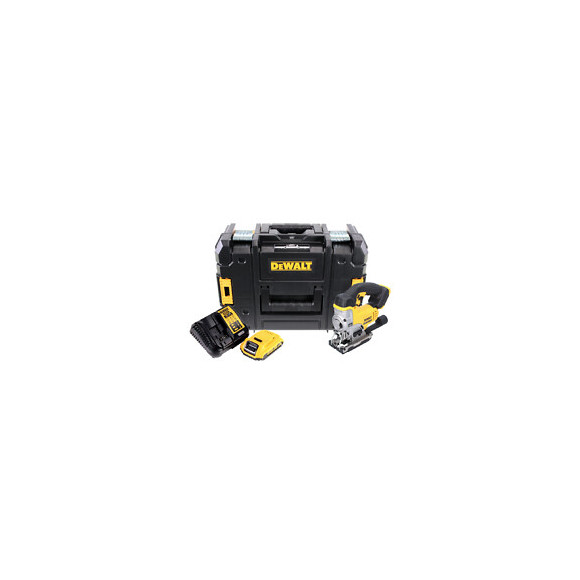 Dewalt Dcs 331 D1 18v Xr Li-ion Scie Sauteuse Sans Fil + Coffret Tstak Dwst1-70703 Avec Insert + 1 X Batterie Dewalt Dcb 183 18