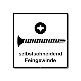 Technofast Hbtf3535td Vis À Bois Pour Cloison Sèche À Fixations Rapides 3,5 X 35 Ph2 - 1000 Pièces