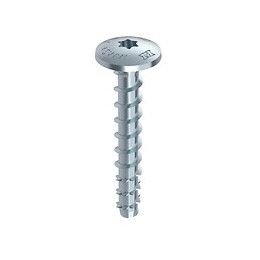Heco Multi Monti Plus Ms Vis D'ancrage 7,5 X 60 Mm, 50 Pcs. + Vis À Béton, Tête Ronde Et Plate, T-drive, Zingué Bleu, A2k (