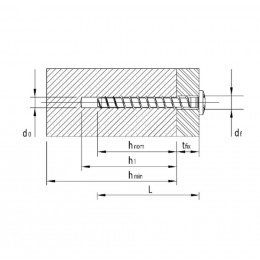 Heco Multi Monti Plus Ms Vis D'ancrage 7,5 X 60 Mm, 50 Pcs. + Vis À Béton, Tête Ronde Et Plate, T-drive, Zingué Bleu, A2k (