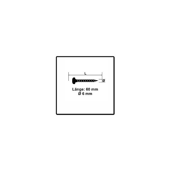 Fischer Vis Pour Panneaux De Particules Power-fast Ii Fpf Ii 6.0x60 Mm - 50 Pièces (670532) Tête Cylindrique + Filetage Compl