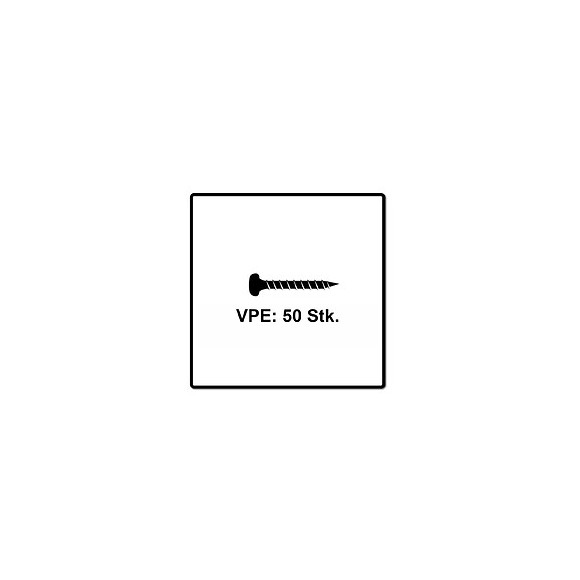 Fischer Vis Pour Panneaux De Particules Power-fast Ii Fpf Ii 6.0x60 Mm - 50 Pièces (670532) Tête Cylindrique + Filetage Compl