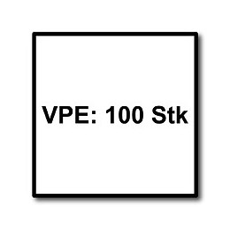 Meisterling Vis De Façade 5,5x35 Mm, 100 Pcs., Tête Plate 12 Mm, Filetage Partiel, Empreinte Torx, Acier Inoxydable V4a, Vert