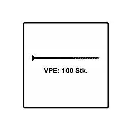 Fischer Vis Pour Panneaux De Particules Power-fast Ii Fpf Ii 6.0x70 Mm - 100 Pièces (670483) Tête Fraisée + Filetage Partiel