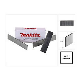 Makita Clous À Tête Homme Galvanisés 25mm, 5000 Pcs ( F-31883 ) Pour Cloueuse Makita Dbn500/af505/af506