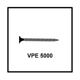 Technofast Gf3545td Vis Pour Cloison Sèche À Filetage Fin 3,5 X 45mm Ph2 - 5000 Pièces