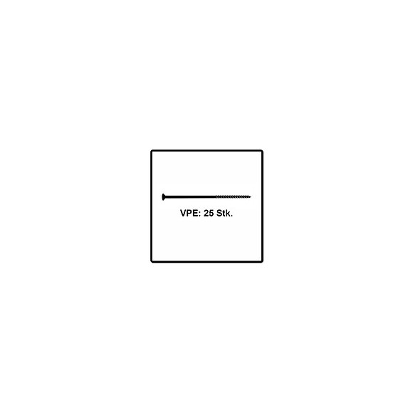 Fischer Power-fast Ii Fpf Ii Vis À Bois Aggloméré 6,0x300 Mm, Tête Fraisée Avec Étoile Intérieure Tx - Filetage Partiel 