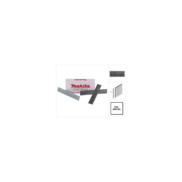 Makita Clous À Tête Homme Galvanisés 20mm, 5000 Pcs ( F-31870 ) Pour Cloueuse Makita Dbn500/af505/af506