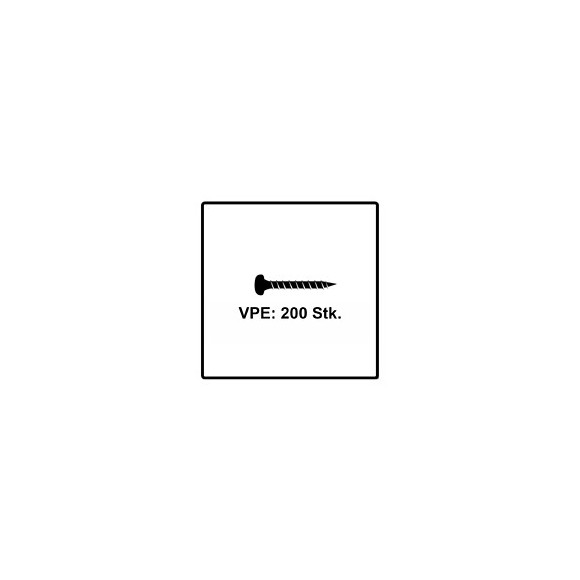 Fischer Vis Pour Panneaux De Particules Power-fast Ii Fpf Ii 3,5x30 Mm - 200 Pièces (670102) Tête Cylindrique + Filetage Comp