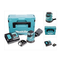 Makita Dbo 180 Ponceuse Excentrique Sans Fil, 18v + 1x Batterie 2,0ah + Chargeur + Makpac
