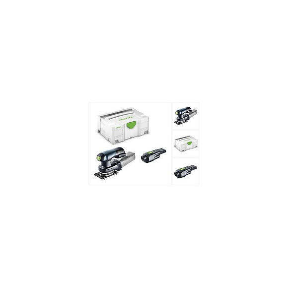 Festool Rtsc 400 18v Ponceuse Vibrante Hybride Sans Fil Ou Secteur Avec Boîtier Systainer + Adaptateur Secteur Aca 220-240/18v