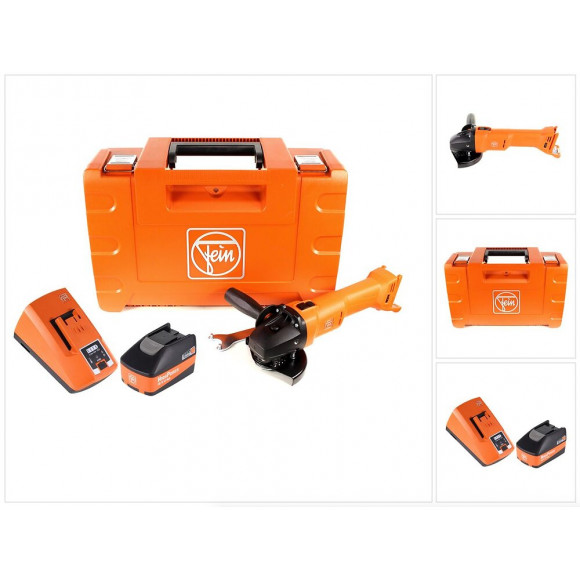 Fein Ccg 18-125 Bl Meuleuse D'angle Sans Fil 18v 125mm ( 71200262000 ) + Coffret De Transport + 1x Batterie High Power 5,2 Ah +