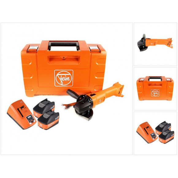 Fein Ccg 18-125 Bl Meuleuse D'angle Sans Fil 18v 125mm ( 71200262000 ) + Coffret De Transport + 2x Batteries High Power 5,2 Ah 