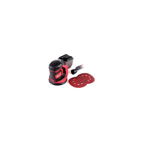 Milwaukee M18 Bos125-0 Ponceuse Orbitale Exentrique Sans Fil 18v 125mm Solo - Sans Batterie, Sans Chargeur
