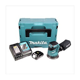 Makita Dbo 180 Y1j-p Ponceuse Excentrique Sans Fil, 18v + 1x Batterie 2,0ah + Chargeur + Makpac