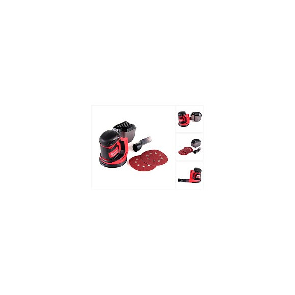 Milwaukee M18 Bos125-0 Ponceuse Orbitale Exentrique Sans Fil 18v 125mm Solo - Sans Batterie, Sans Chargeur