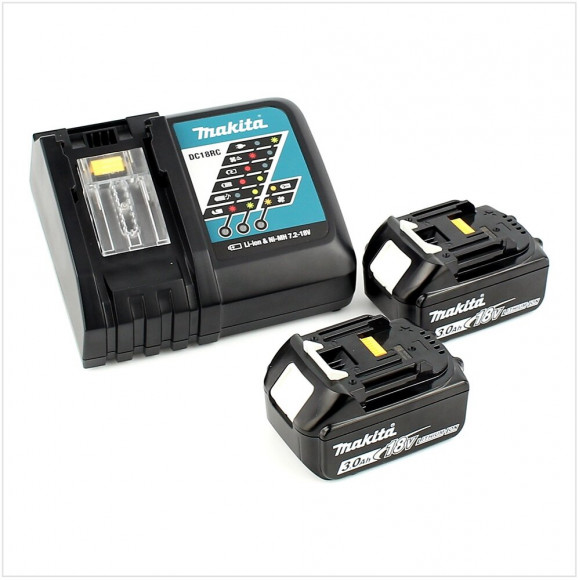 Makita Dga 513 Rfj Meuleuse D'angle Sans Fil 18v 125mm Brushless + 2x Batteries 3,0ah + Chargeur + Coffret Makpac