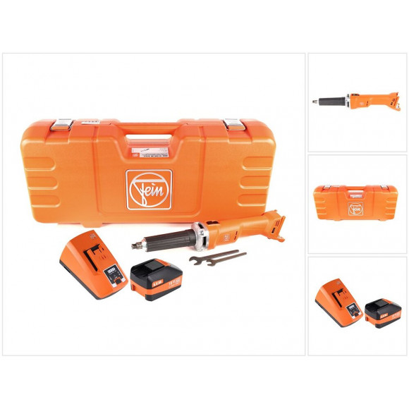 Fein Agsz 18-280 Lbl Meuleuse Droite Sans Fil 18v ( 71230162000 ) Set + Coffret De Transport + 1x Batterie High Power 6,0 Ah + 