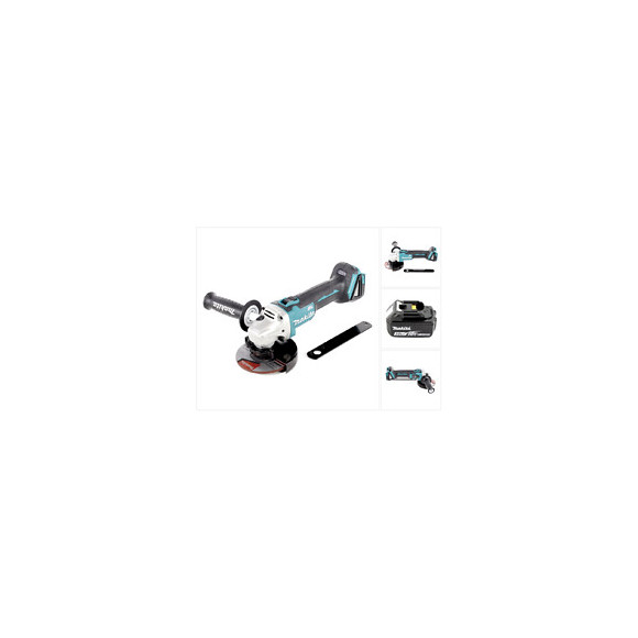 Makita Dga 506 F1 Meuleuse D'angle Sans Fil 18v, 125 Mm, Sans Balai + 1x Batterie 3,0 Ah - Sans Chargeur